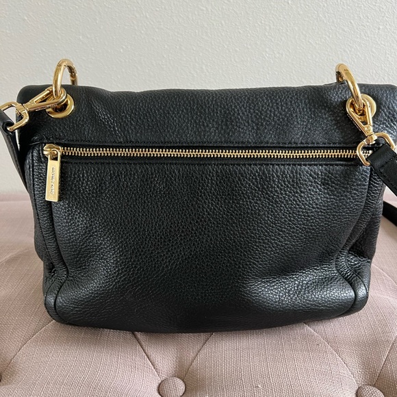Authentic Michael Kors Crossbody Shoulder Leather Bag Black - Picture 9 of 13